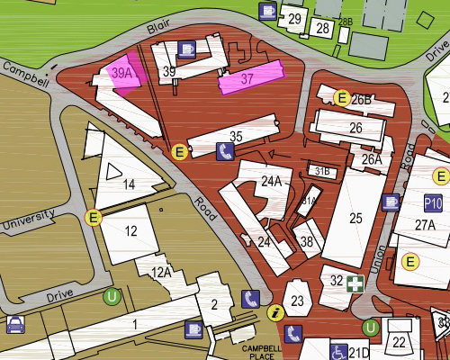 St Lucia Campus Map