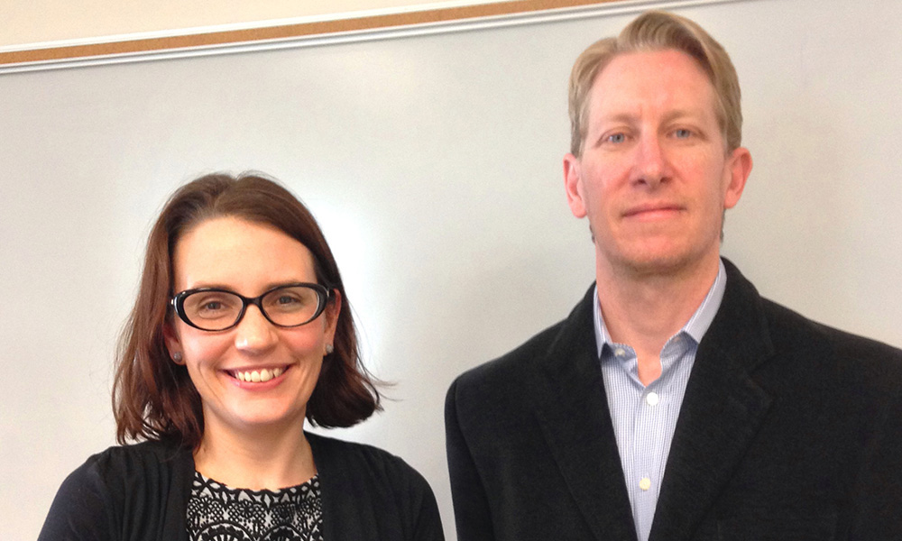 Belinda Burns with AAALS President Dr Nathanael O'Reilly